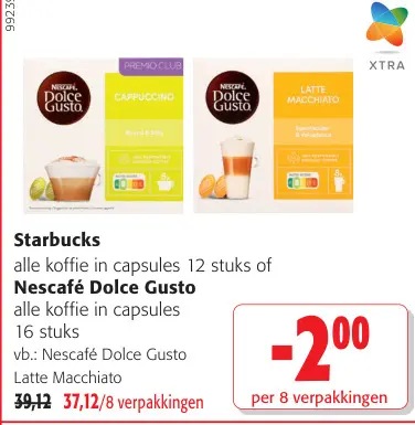 Promotie: alle koffie in capsules