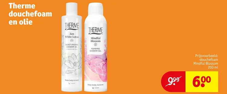 Aanbieding: Therme douchefoam en olie