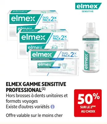 Offre: Elmex gamme sensitive professional