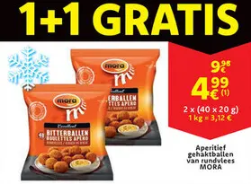 Aanbieding: Aperitief gehaktballen van rundvlees