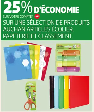 Offre: Papeterie Auchan