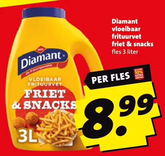Aanbieding: Vloeibaar frituurvet friet & snacks