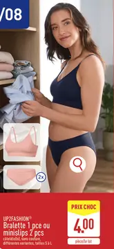 Offre: Bralette 1 pce ou minislips 2 pcs