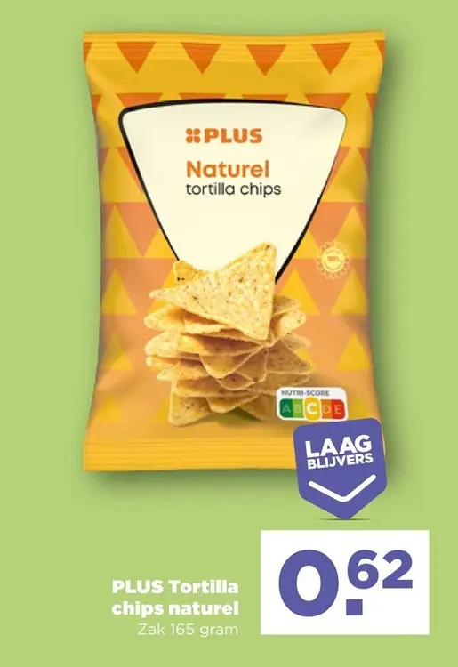 Aanbieding: PLUS Tortilla chips naturel