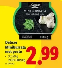 Promotie: Miniburrata met pesto