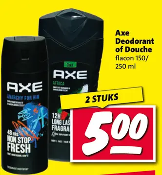 Aanbieding: Axe Deodorant of Douche