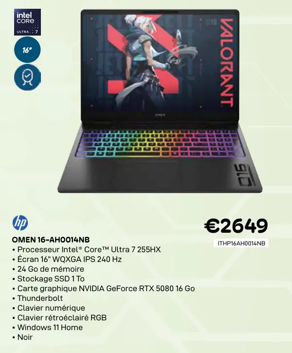 Offre: Omen 16-ah0014nb