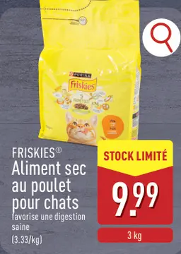 Offre: FRISKIES® Aliment sec au poulet pour chats