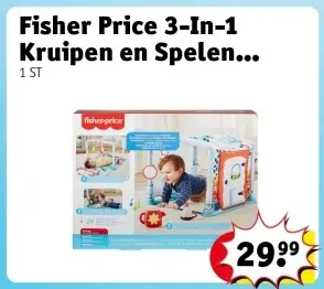 Aanbieding: 3-In-1 Kruipen en Spelen activiteitenspeelmat