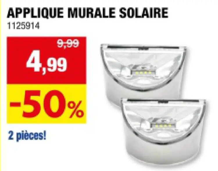 Offre: Applique murale solaire