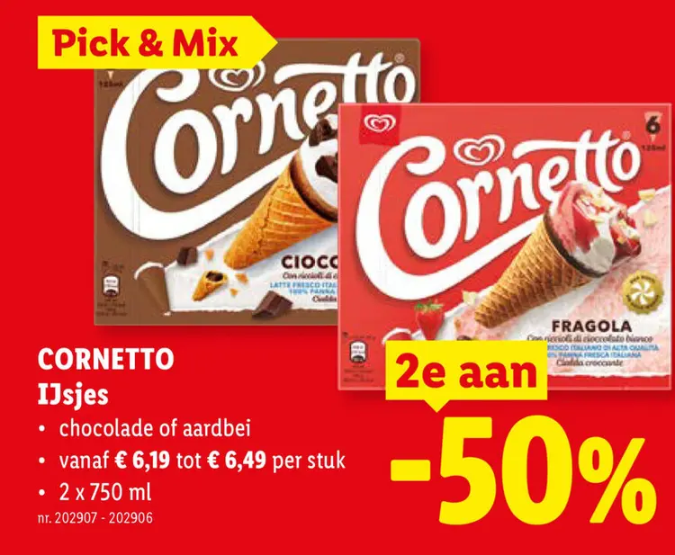 Promotie: Cornetto IJsjes