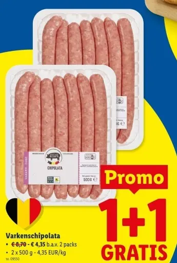 Promotie: Varkenschipolata