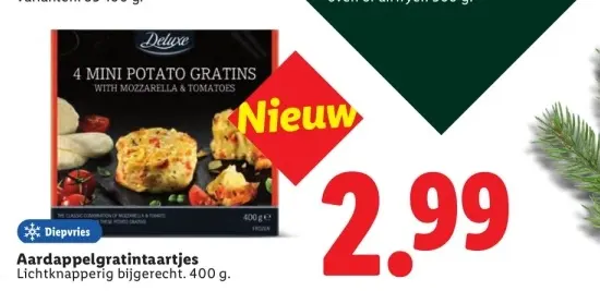 Aanbieding: Aardappelgratintaartjes