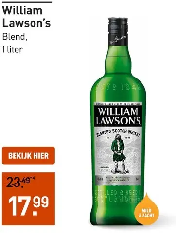 Aanbieding: William Lawson's