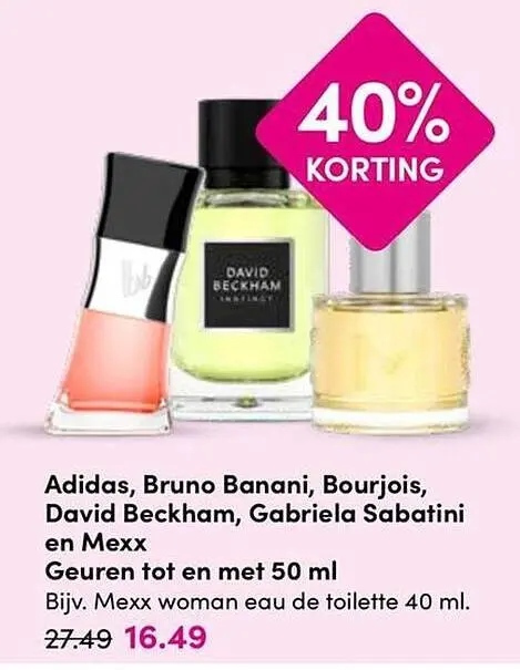 Aanbieding: Geuren tot en met 50 ml