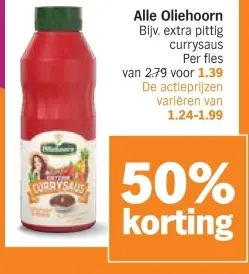 Aanbieding: Alle Oliehoorn currysaus