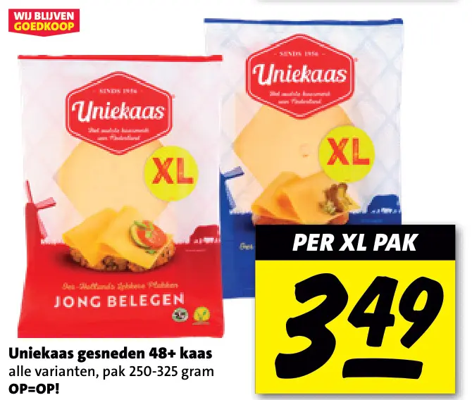 Aanbieding: gesneden 48+ kaas