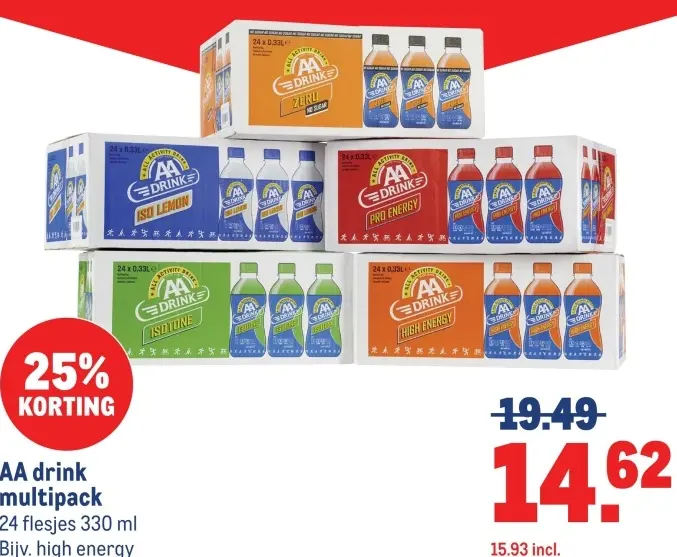 Aanbieding: AA drink multipack