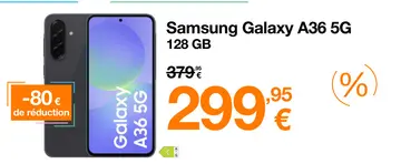 Offre: Samsung Galaxy A36 5G