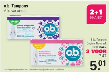 Aanbieding: o.b. Tampons