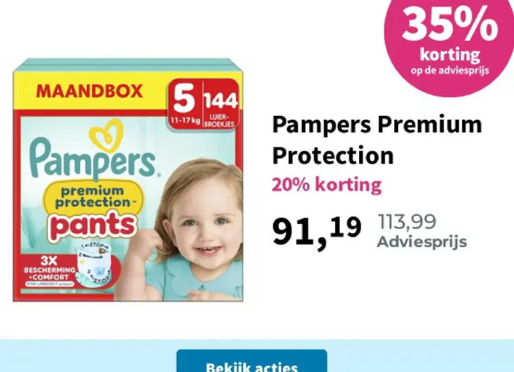 Aanbieding: Pampers Premium Protection
