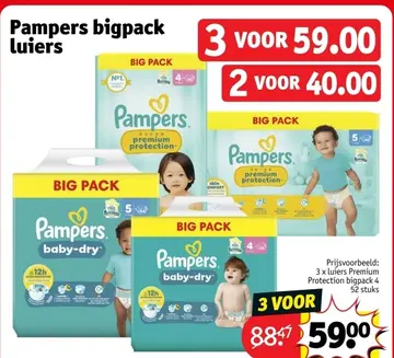 Aanbieding: Pampers bigpack luiers