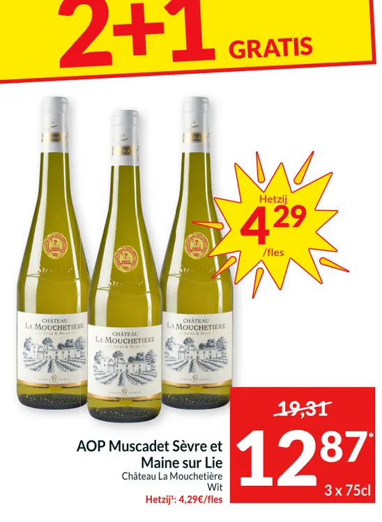 Promotie: AOP Muscadet Sèvre et Maine sur Lie