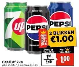 Aanbieding: Pepsi of 7up