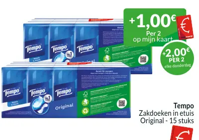 Promotie: Zakdoeken in etuis