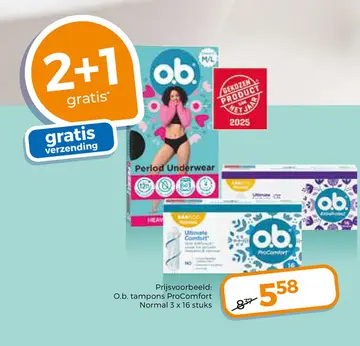 Aanbieding: O.b. tampons