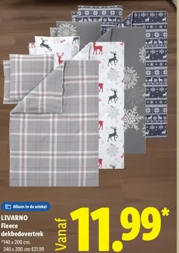 Aanbieding: Fleece dekbedovertrek