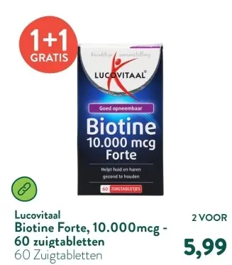 Aanbieding: Biotine Forte, 10.000mcg