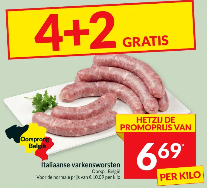 Promotie: Italiaanse varkensworsten