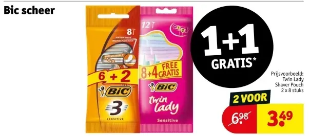 Aanbieding: Bic scheer