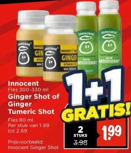 Ginger Shot or Ginger Tumeric Shot