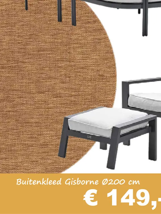 Aanbieding: Buitenkleed Gisborne