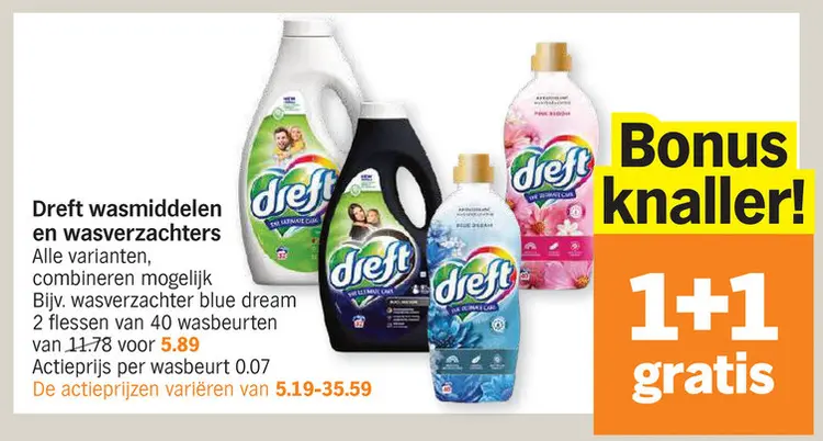 Promotie: Wasmiddelen en wasverzachters