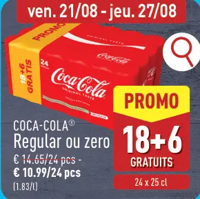 Offre: COCA-COLA® Regular ou zero