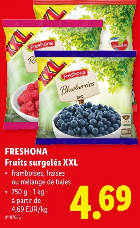 Offre: Fruits surgelés XXL