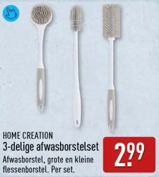 Aanbieding: 3-delige afwasborstelset