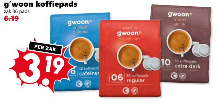 Aanbieding: koffiepads