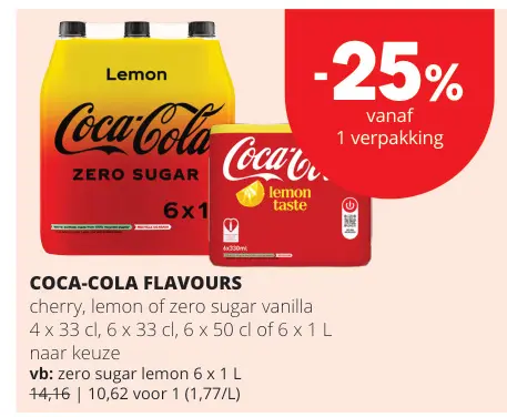 Promotie: Coca-cola flavours
