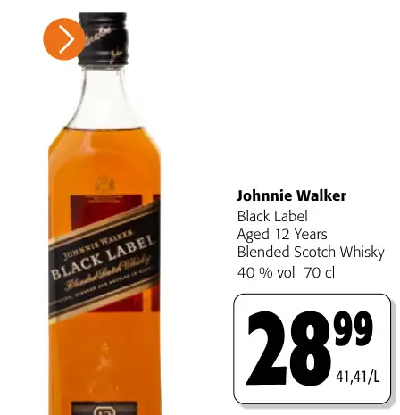 Promotie: Black Label Aged 12 Years Blended Scotch Whisky