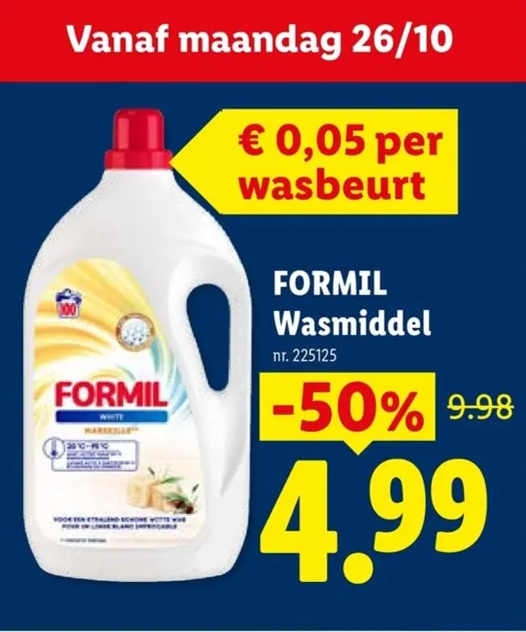 Promotie: FORMIL Wasmiddel