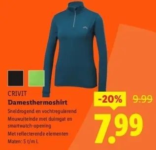 Aanbieding: Damesthermoshirt