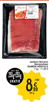 Offre: Jambon Serrano Serranoham RAMÒN VENTULÀ