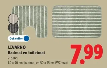 Aanbieding: Badmat en toiletmat