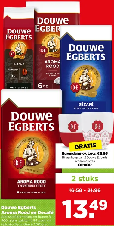 Aanbieding: Aroma Rood en Decafé