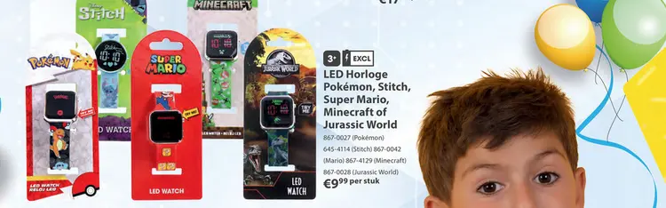 Aanbieding: Pokémon Horloge LED