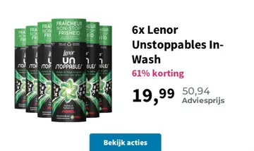 Aanbieding: Lenor Unstoppables In-Wash